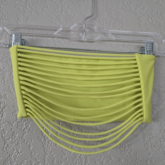 NWT MIKOH Blue Swim Bottoms, MIKOH Yellow Swim Top, Medium - Picture 4 of 11